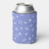 Rafraîchisseur Pour Canette Beverage Cooler Blue Space Doodle Stars Planets (Can Dos)