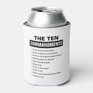 Rafraîchisseur Pour Canette Bible Verse Chrétien Religieux Dix Commandements