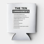 Rafraîchisseur Pour Canette Bible Verse Chrétien Religieux Dix Commandements (Devant)