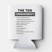 Rafraîchisseur Pour Canette Bible Verse Chrétien Religieux Dix Commandements (Dos)