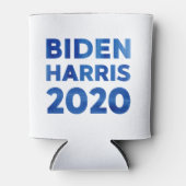 Rafraîchisseur Pour Canette Biden Harris 2020 bleu aquarelle texte (Devant)