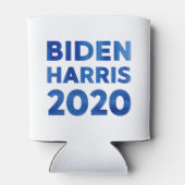 Rafraîchisseur Pour Canette Biden Harris 2020 bleu aquarelle texte (Dos)