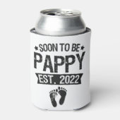 Rafraîchisseur Pour Canette Bientôt Être Pappy 2022 Drôle Nouveau Né Cadeau Bé (Can devant)