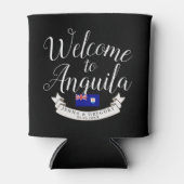 Rafraîchisseur Pour Canette Bienvenue à Anguilla | Destination Faveur Mariage (Devant)