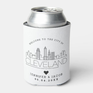 Rafraîchisseur Pour Canette Bienvenue à Cleveland Faveur Mariage