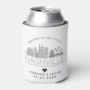 Rafraîchisseur Pour Canette Bienvenue à Nashville Faveur Mariage