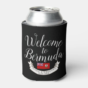 Rafraîchisseur Pour Canette Bienvenue aux Bermudes Destination Faveur Mariag