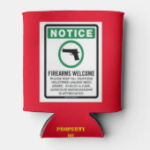 RAFRAÎCHISSEUR POUR CANETTE BIENVENUE DES ARMES À FEU (Devant)
