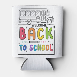 Rafraîchisseur Pour Canette Bienvenue Retour à l'école Premier jour enseignant