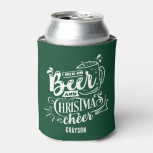 Rafraîchisseur Pour Canette Bière amusante et Noël Nom de la fête Can Cooler