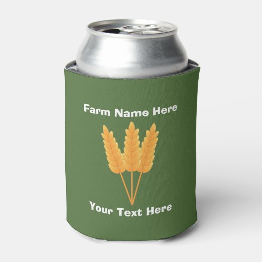 Rafraîchisseur Pour Canette Bière de ferme personnalisée (Can devant)