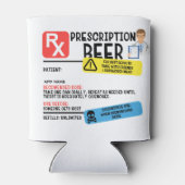 Rafraîchisseur Pour Canette Bière d'ordonnance amusante (Dos)