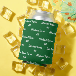 Rafraîchisseur Pour Canette Bière personnalisée Koozie Nom et âge personnalisé