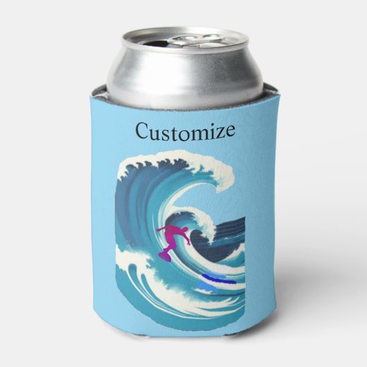 Rafraîchisseur Pour Canette Big Wave Surfer Thunder_Cove (Can devant)