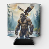 Rafraîchisseur Pour Canette Bigfoot avec un aigle sur son épaule (Devant)