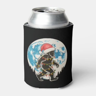 Rafraîchisseur Pour Canette Bigfoot Sasquatch Père Noël Lune Noël Lumières Xma
