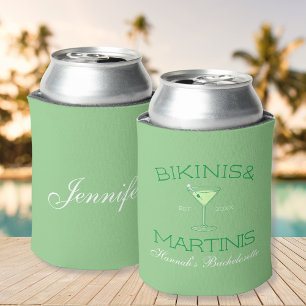 Rafraîchisseur Pour Canette Bikinis Et Martinis Green Beach Bachelorette