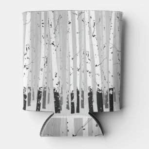 Rafraîchisseur Pour Canette Birch Trees Vintage Arrière - plan horizontal
