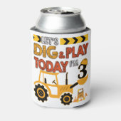 Rafraîchisseur Pour Canette Birthday Boy 3 Construction 3rd Birthday Excavator (Can Dos)