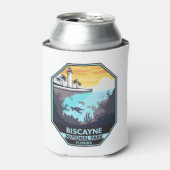 Rafraîchisseur Pour Canette Biscayne National Park Florida Emblem (Can devant)