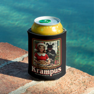 Rafraîchisseur Pour Canette Biscuit pour Krampus Joyeux Noël Krampus Horreur