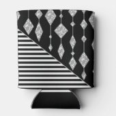 Rafraîchisseur Pour Canette Black and white, abstract, geometric, simple, scan (Dos)