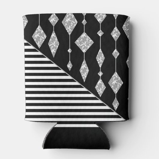 Rafraîchisseur Pour Canette Black and white, abstract, geometric, simple, scan (Dos)