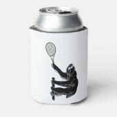 Rafraîchisseur Pour Canette Black and White Classic Sloth avec raquette de ten (Can Dos)