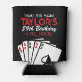 Rafraîchisseur Pour Canette Black Casino Poker Anniversaire Fête Favoriser (Devant)