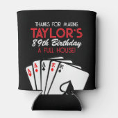 Rafraîchisseur Pour Canette Black Casino Poker Anniversaire Fête Favoriser (Dos)