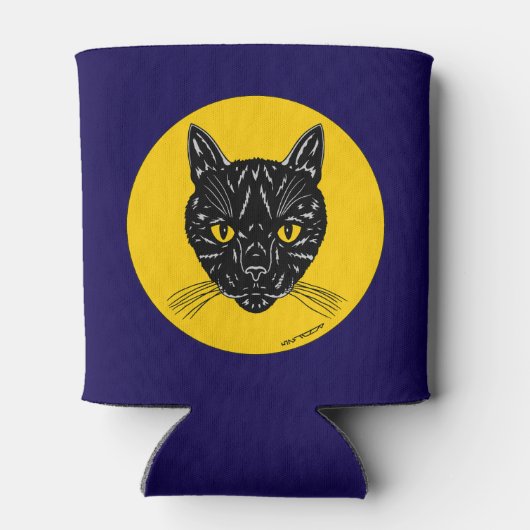 Rafraîchisseur Pour Canette Black Cat Face (Dos)