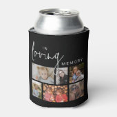 Rafraîchisseur Pour Canette Black Custom In Loving Memory 12 Photo Collage (Can devant)