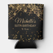 Rafraîchisseur Pour Canette Black Gold String Lumières Parties scintillant Adu (Devant)