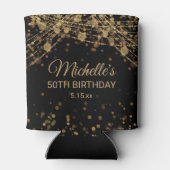 Rafraîchisseur Pour Canette Black Gold String Lumières Parties scintillant Adu (Dos)