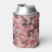 Rafraîchisseur Pour Canette Black Gray Pink White Modern Geometric Abstract (Can devant)