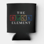 Rafraîchisseur Pour Canette Black History Periodic Table Element Juneteenth (Devant)