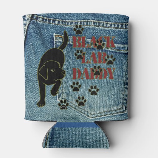 Rafraîchisseur Pour Canette Black Labrador Daddy Can Cooler (Dos)