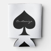 Rafraîchisseur Pour Canette Black Queen of Spades (Devant)