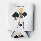 Rafraîchisseur Pour Canette Black Spades Blonde Queen Thunder_Cove (Devant)