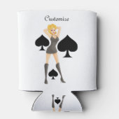 Rafraîchisseur Pour Canette Black Spades Blonde Queen Thunder_Cove (Dos)