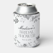 Rafraîchisseur Pour Canette Black Toile De Jouy Vintage Floral Bridal Shower (Can Dos)