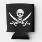 Rafraîchisseur Pour Canette Blanc, Drapeau Pirate Calico Jack, Crâne & Cutlass (Dos)