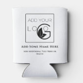 Rafraîchisseur Pour Canette Blanc moderne Ajouter votre logo (Dos)