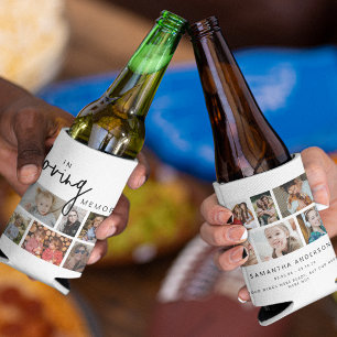 Rafraîchisseur Pour Canette Blanc Personnalisé En Mémoire Amoureuse 12 Photo C