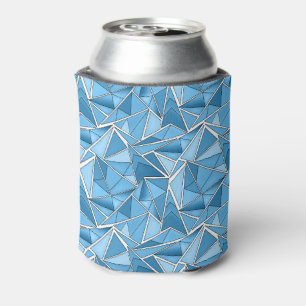 Rafraîchisseur Pour Canette Bleu ciel et formes géométriques bleues motif mode