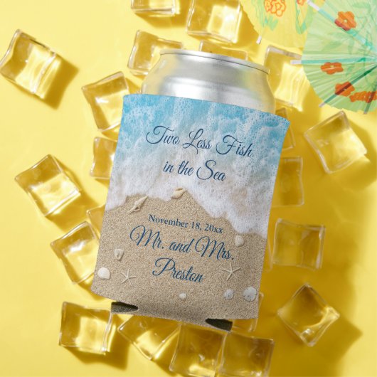 Rafraîchisseur Pour Canette Bleu Deux poissons en moins dans la mer (Été in situ)