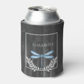 Rafraîchisseur Pour Canette Bleu Dragonfly Rustic Can Cooler (Can devant)