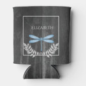 Rafraîchisseur Pour Canette Bleu Dragonfly Rustic Can Cooler (Devant)