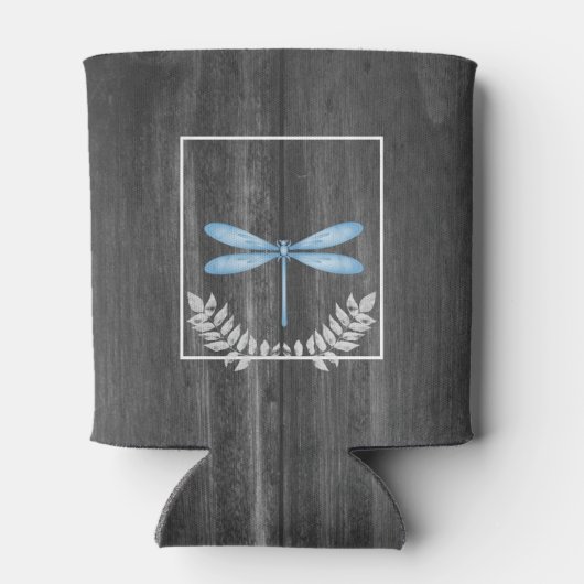 Rafraîchisseur Pour Canette Bleu Dragonfly Rustic Can Cooler (Dos)
