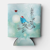 Rafraîchisseur Pour Canette Bleu et Coeur peuvent refroidir (Devant)